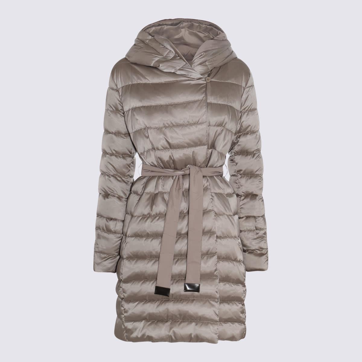 max mara the cube beige novef down jacket
