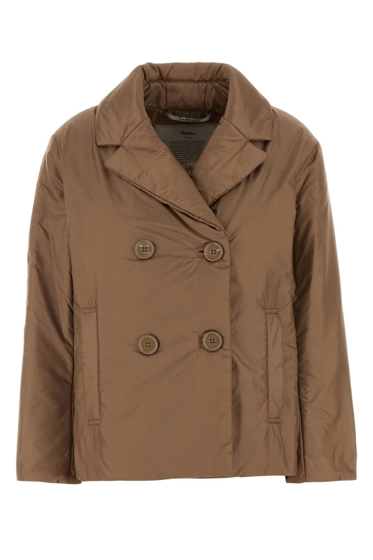 max mara the cube biscuit polyester camelia padded jacket