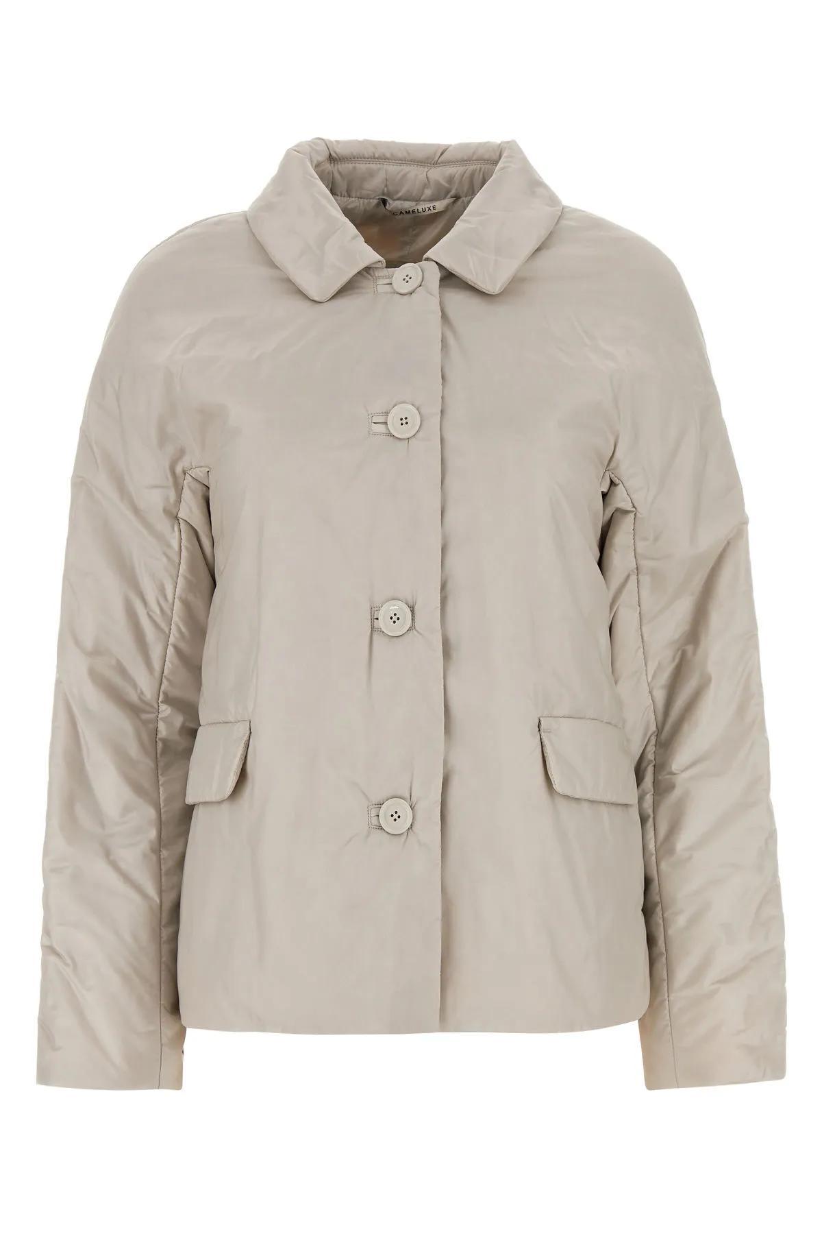 max mara the cube chalk polyester greens jacket