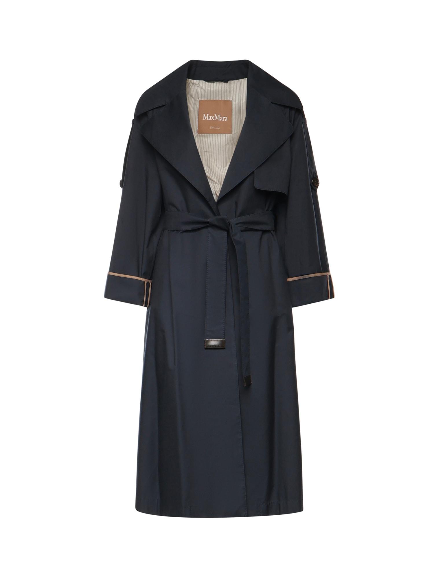 max mara the cube drip-resistant twill trench coat