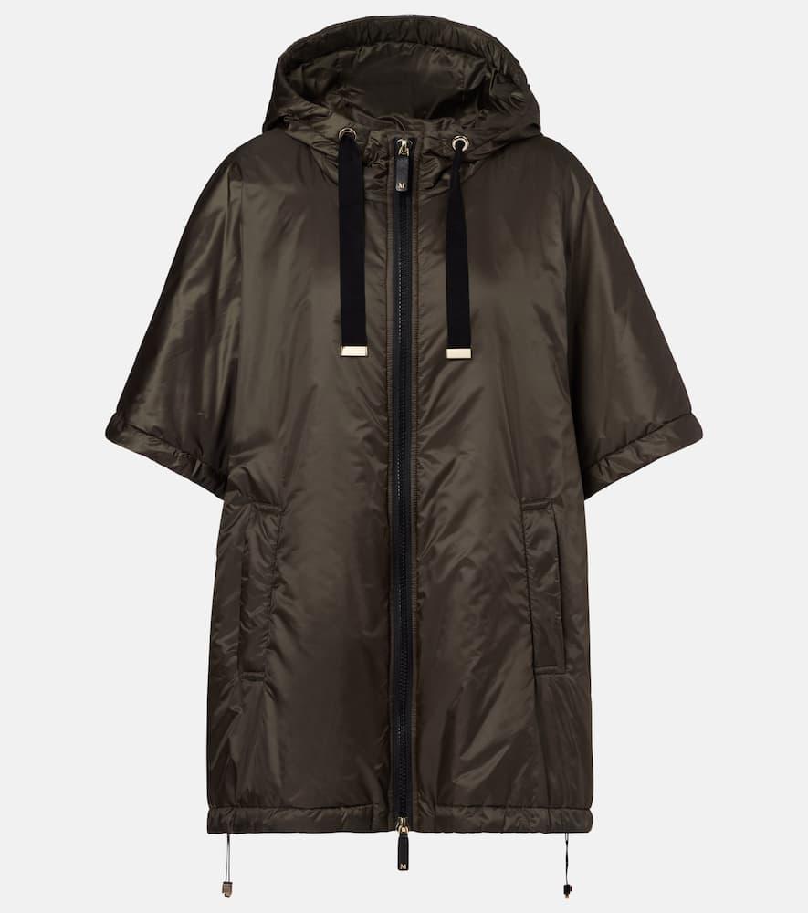 max mara the cube greenci padded canvas cape