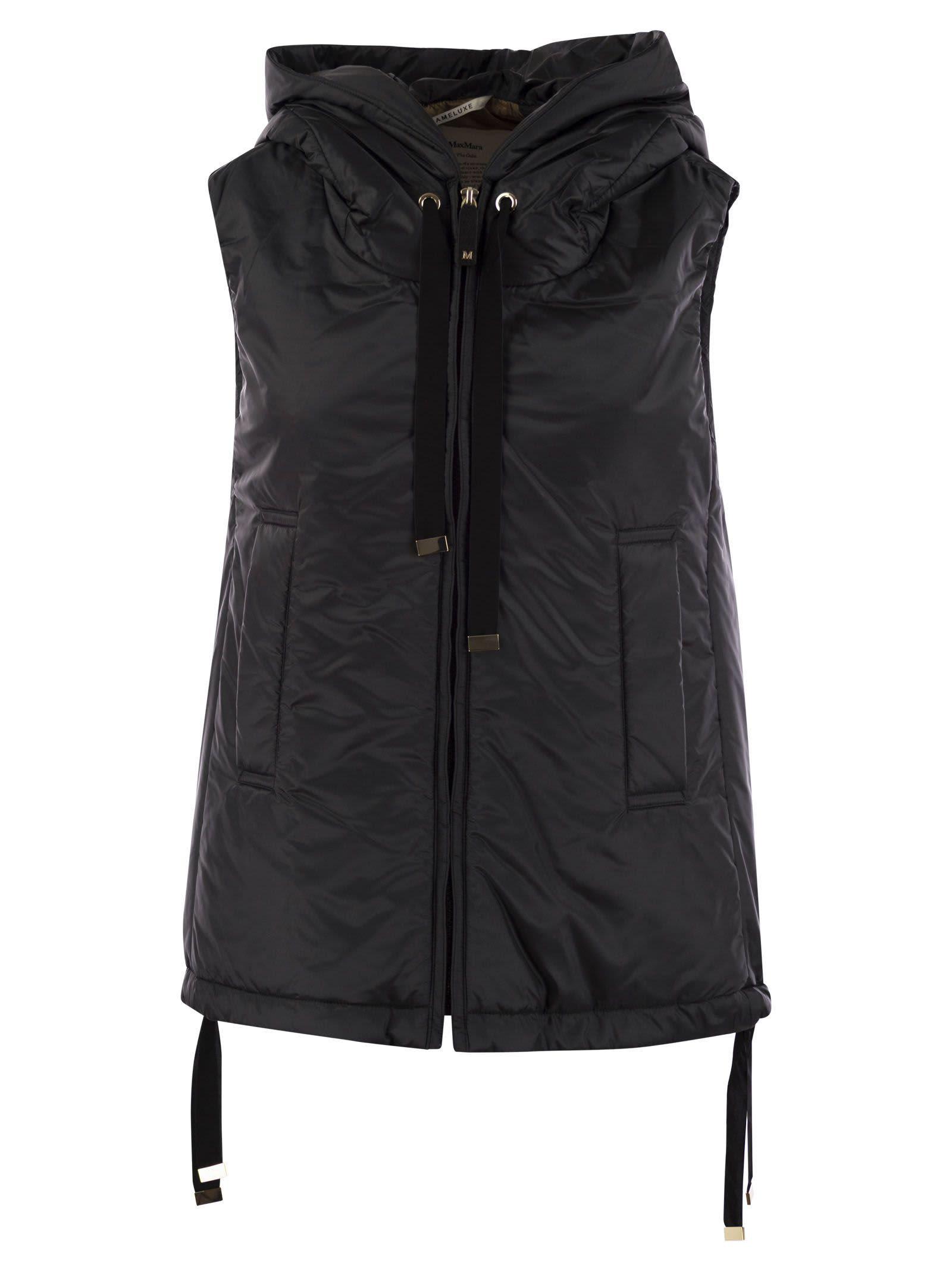 max mara the cube greengo - sleeveless in drip-proof technical fabric