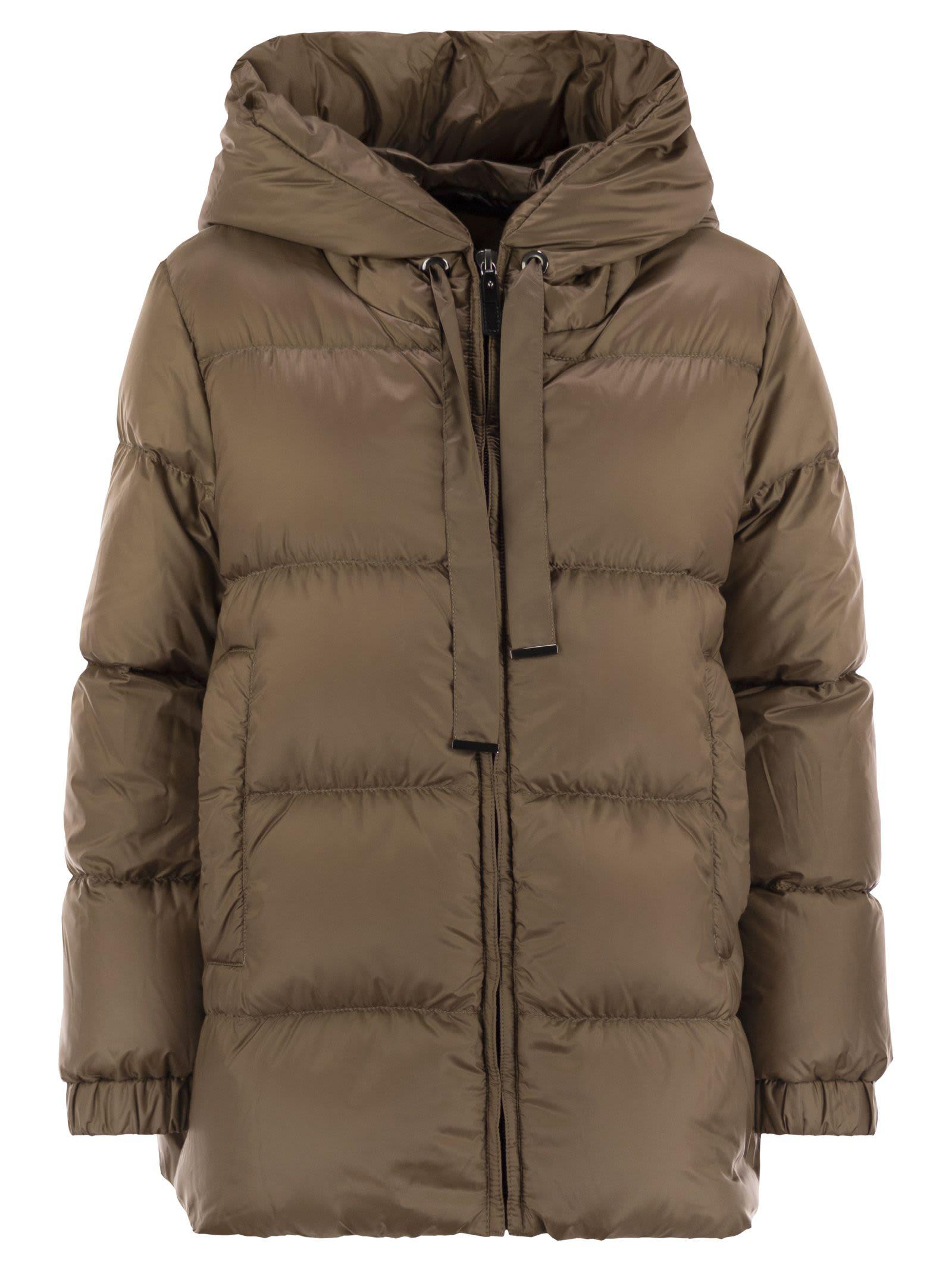 max mara the cube seia - drip-proof canvas down jacket