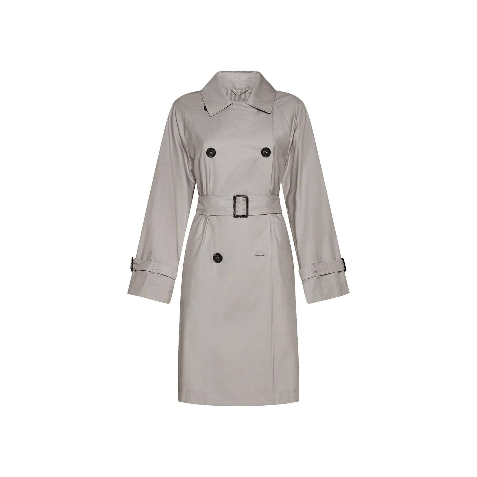 max mara the cube the cube blend cotton trench coat