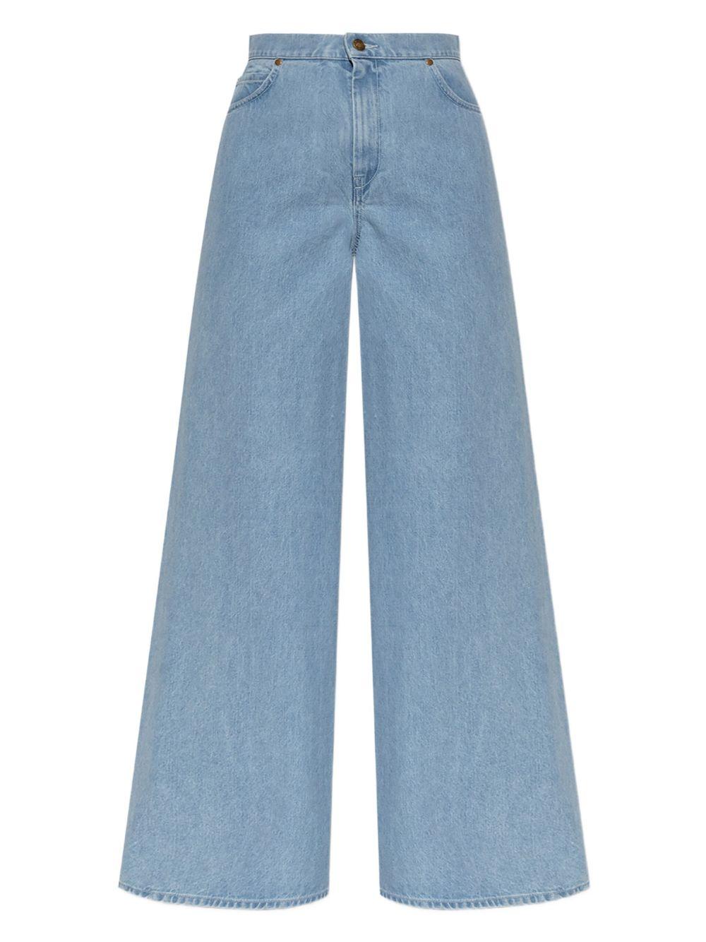 max mara trousers light blue - women