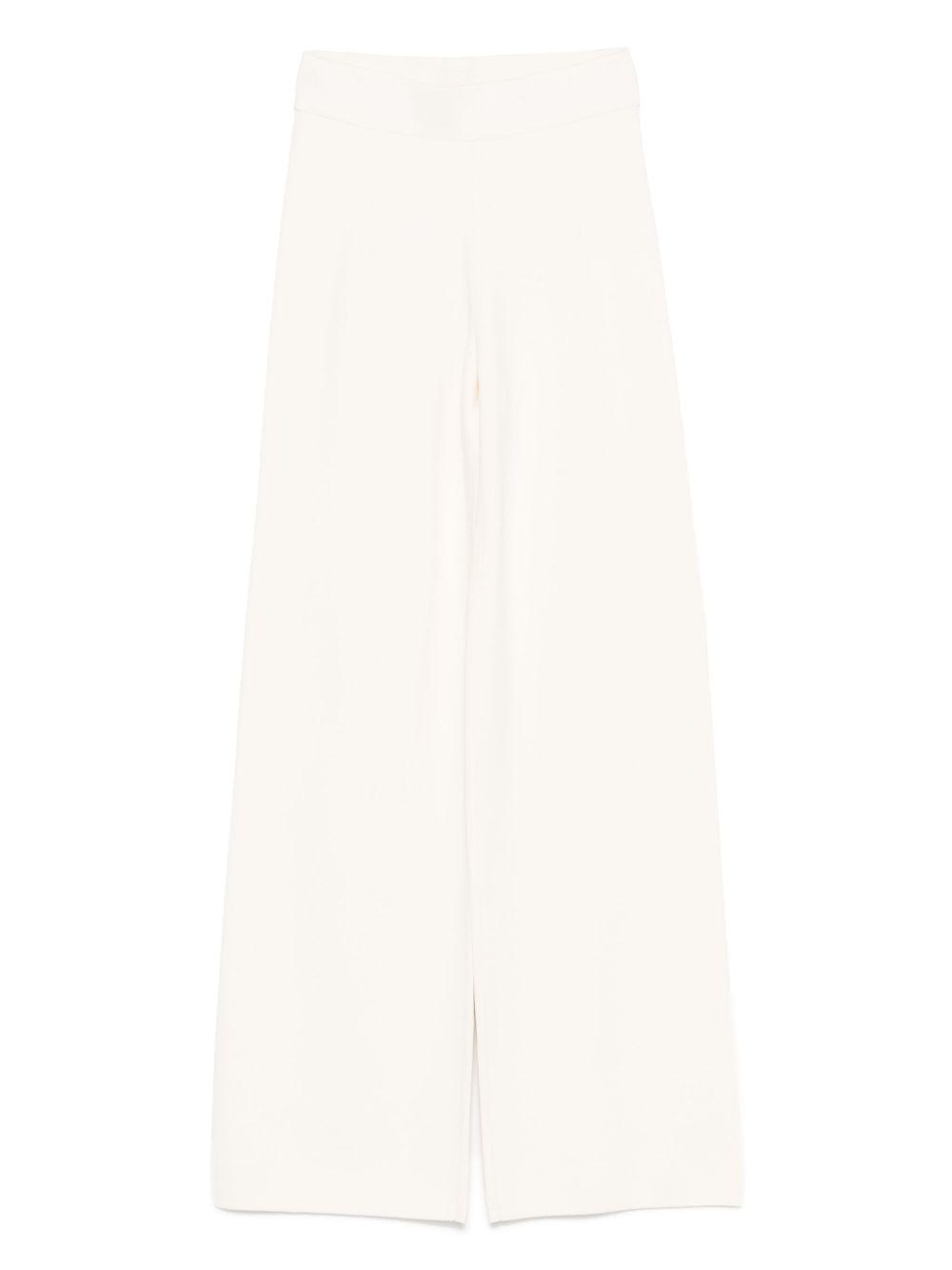 max mara trousers white viscosa - women