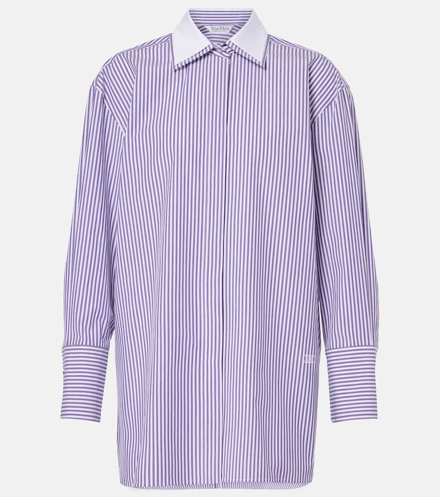 max mara tubinga striped poplin shirt