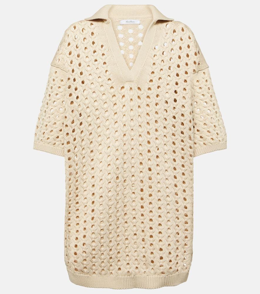 max mara urna cutout cotton minidress