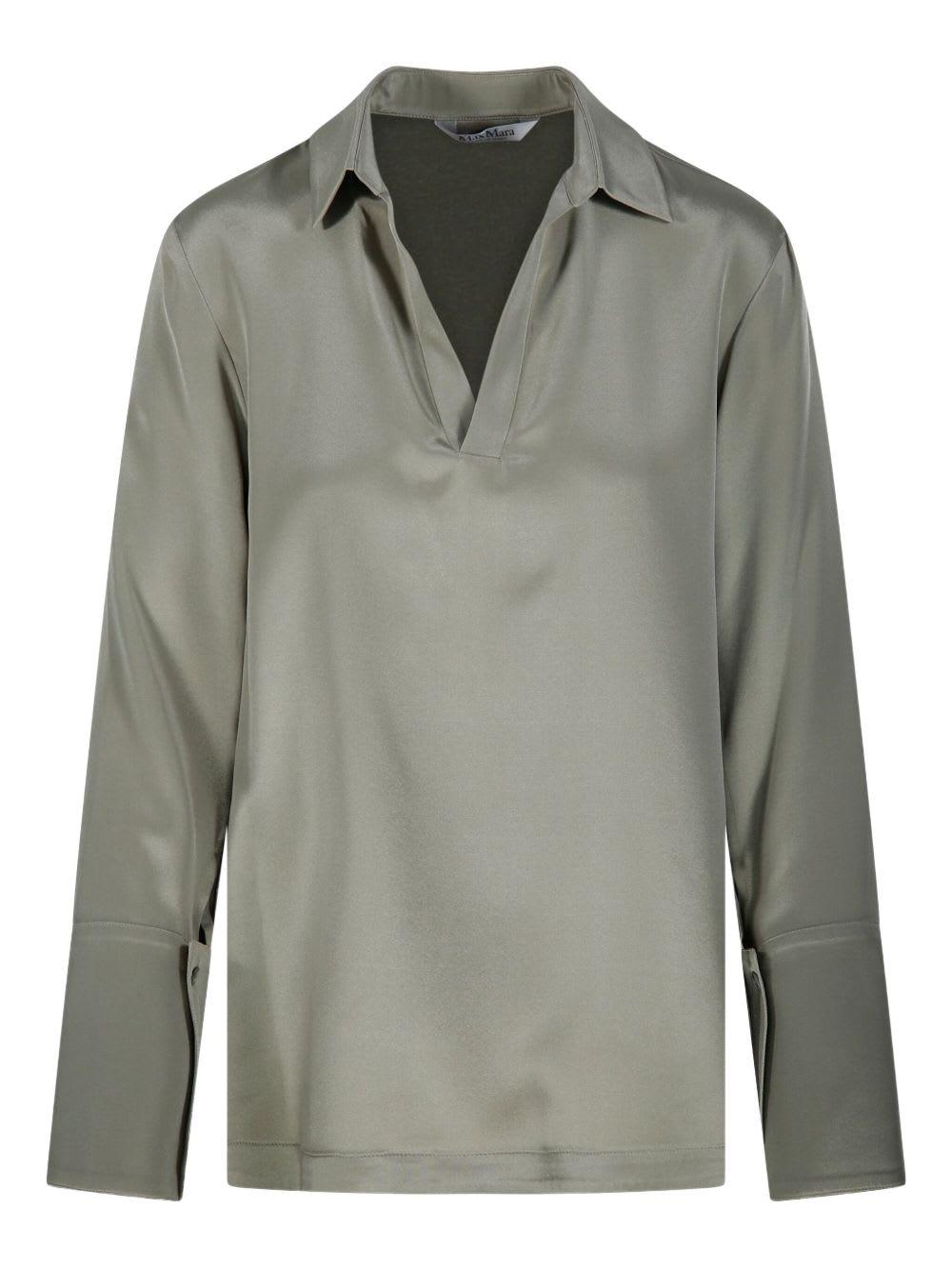 max mara v-neck blouse