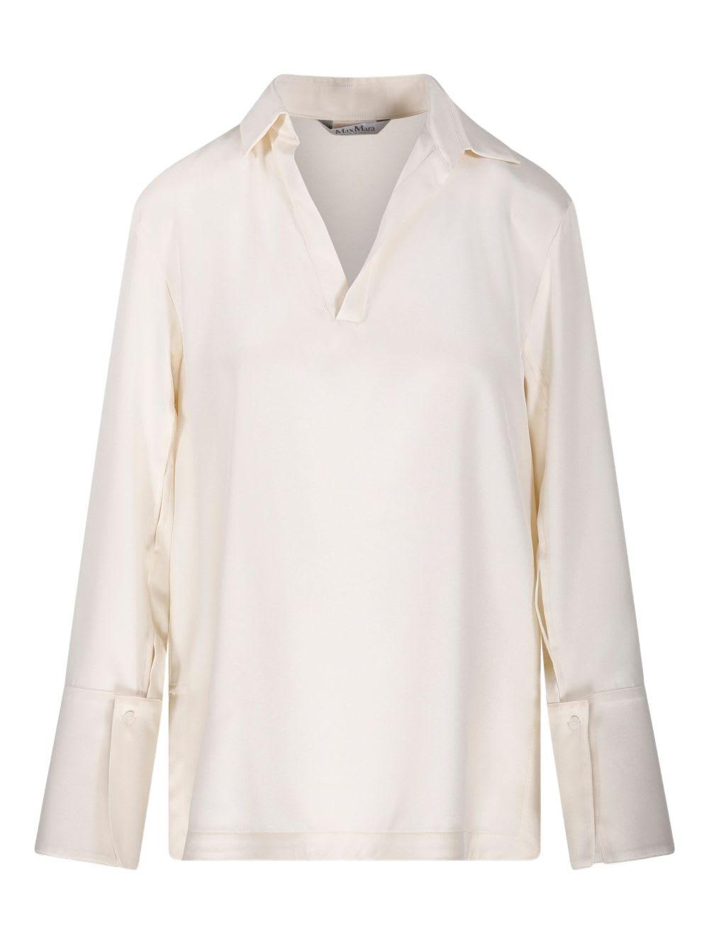 max mara v-neck blouse
