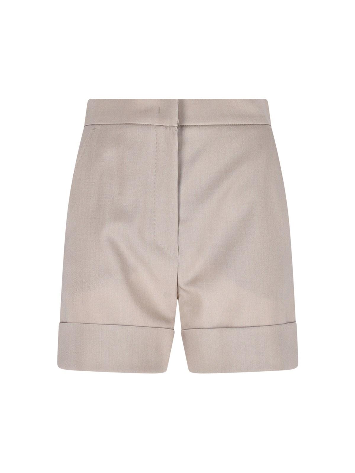 max mara virgin wool blend shorts
