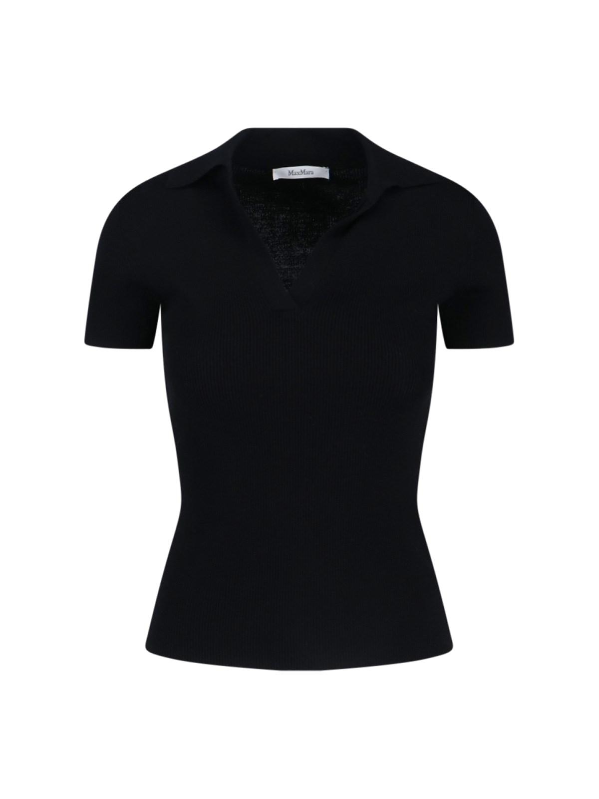 max mara virgin wool polo shirt
