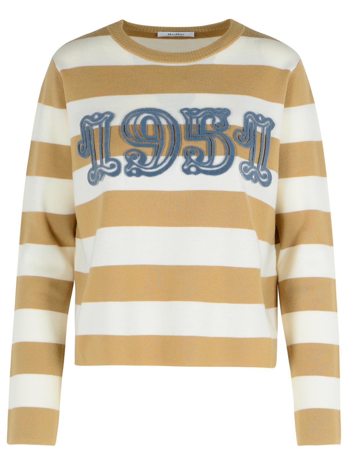 max mara viterbo sand virgin wool sweater