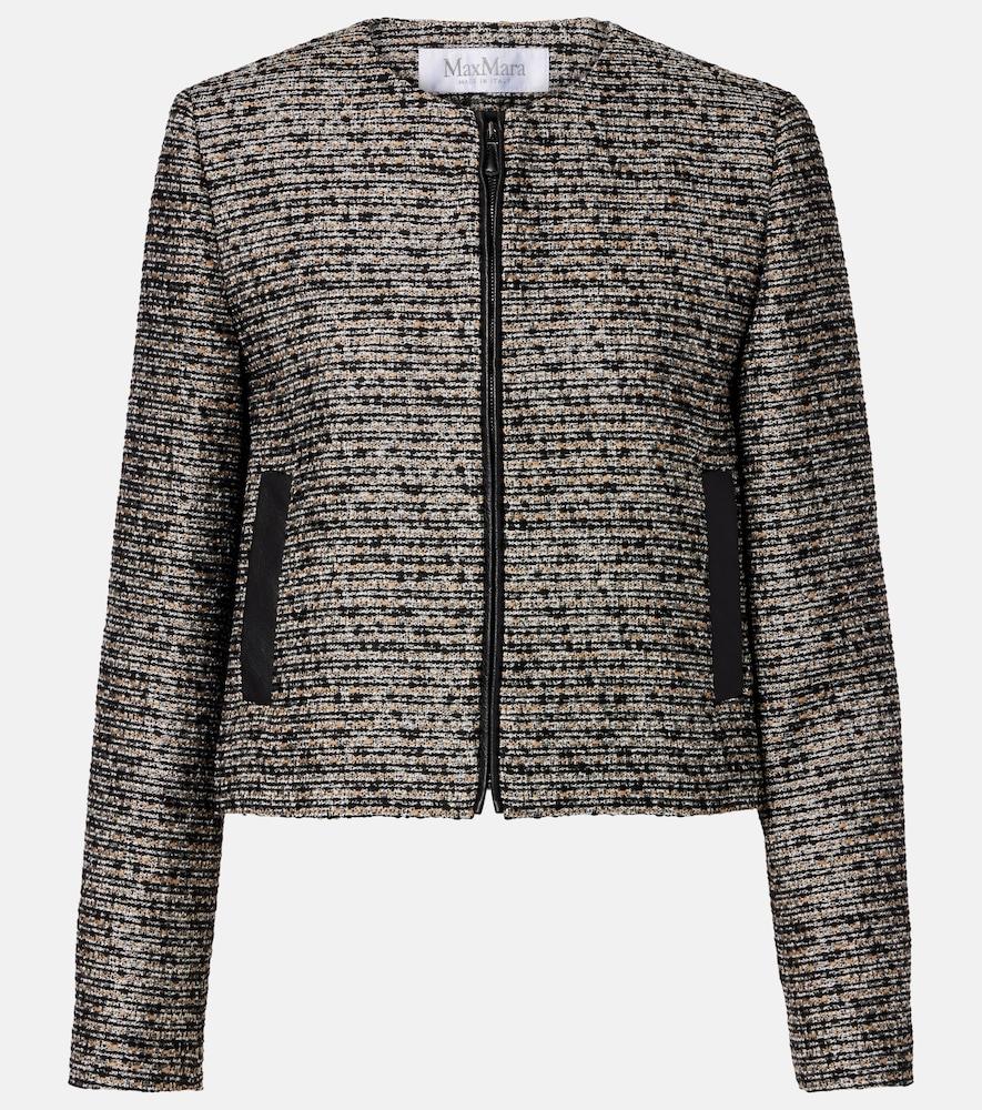 max mara volume tweed jacket