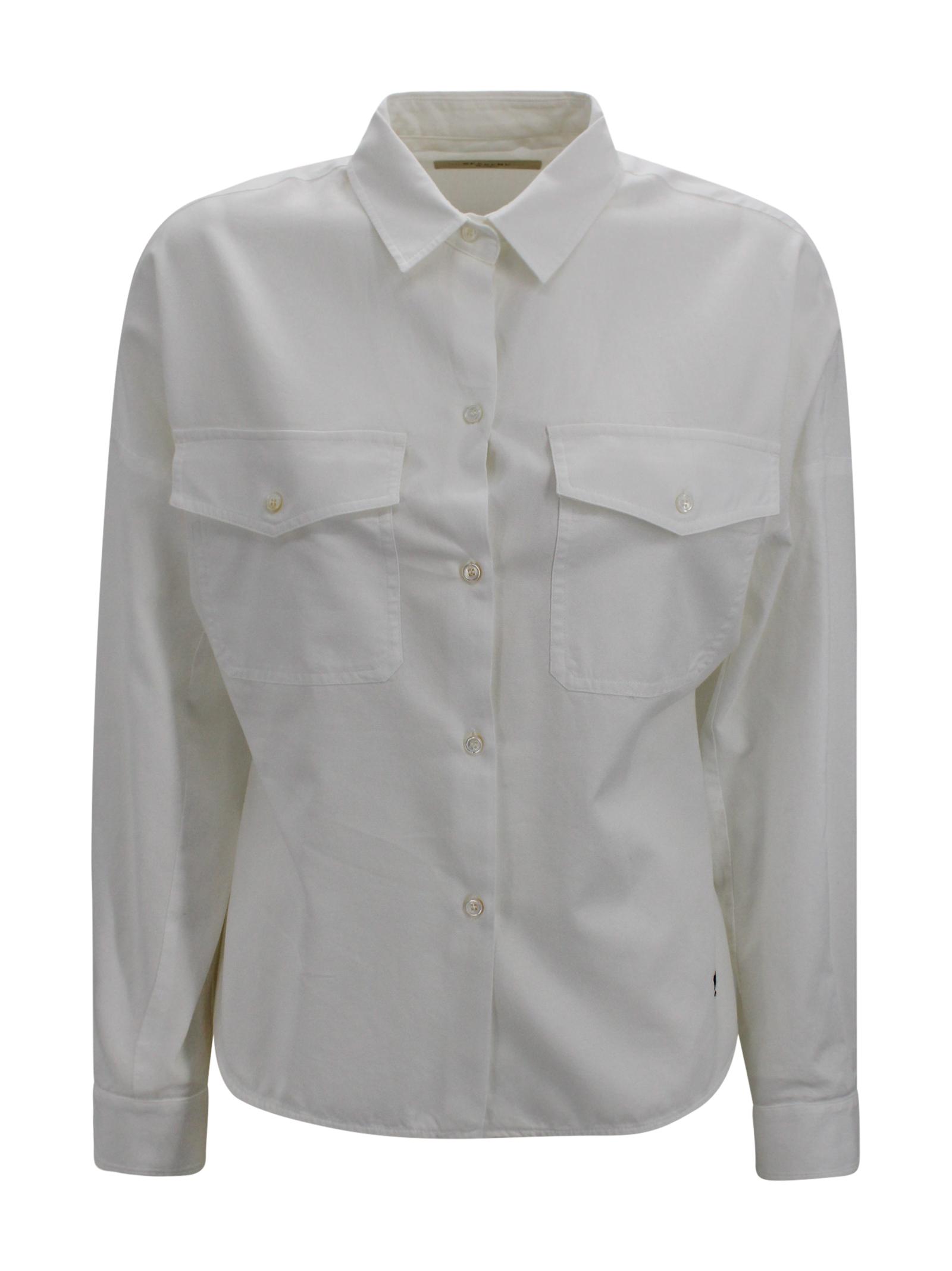 max mara weekend shirts white cotton - women