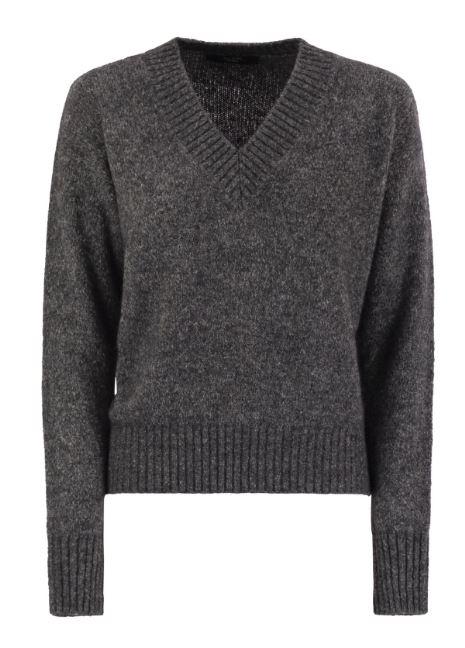 max mara weekend sweaters dark grey melange - women