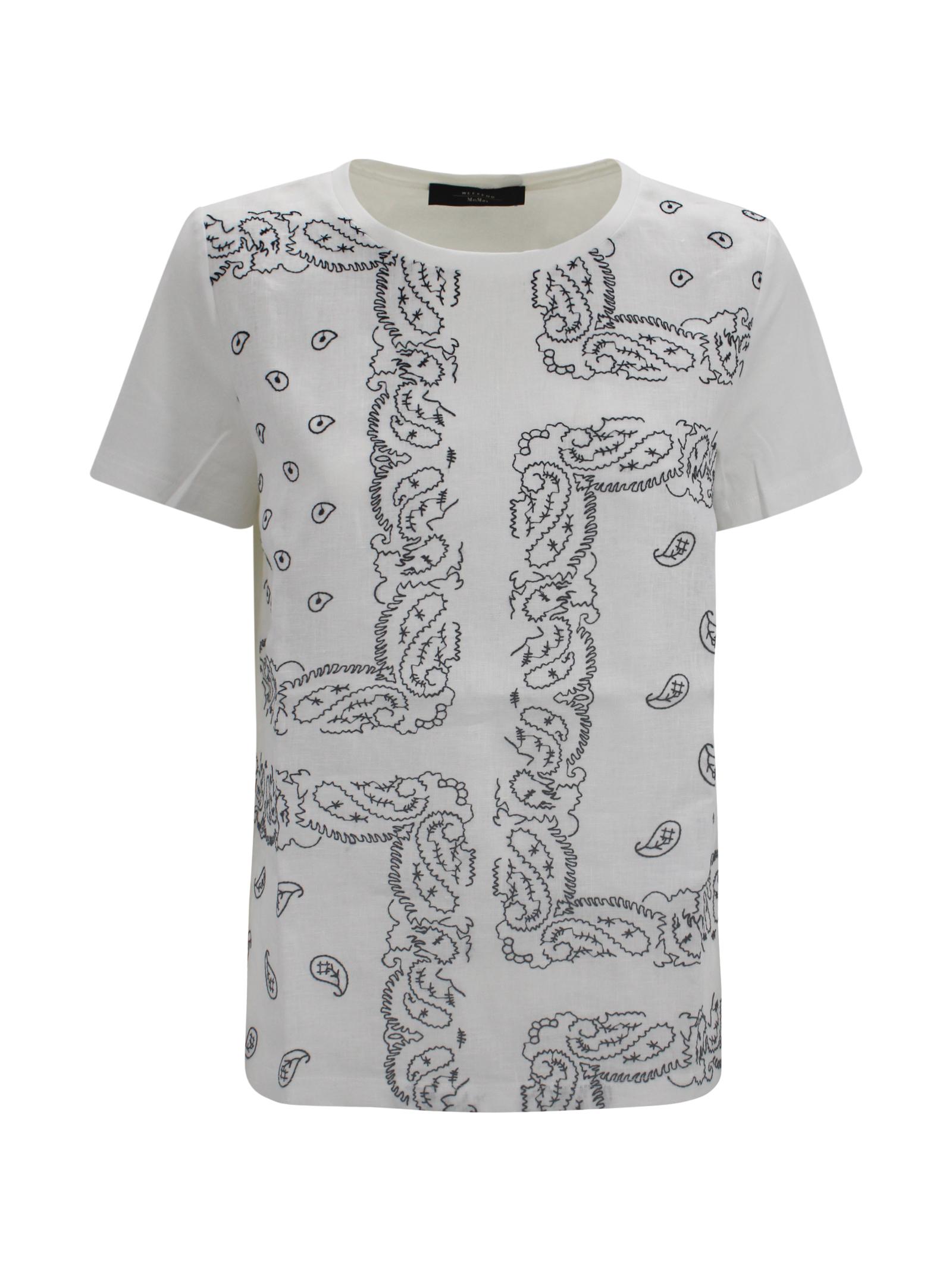 max mara weekend top white cotton - women
