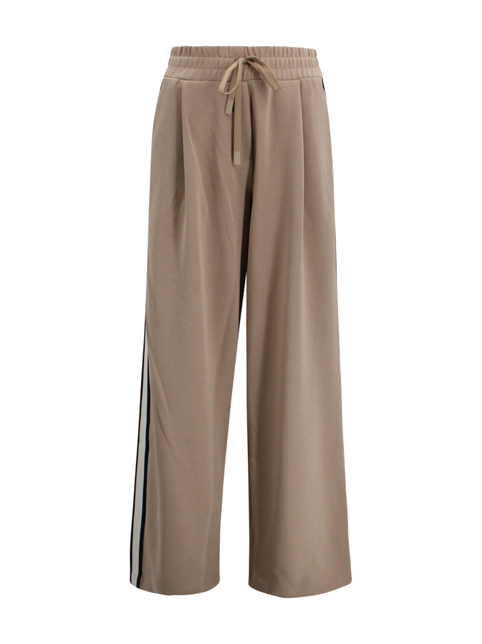 max mara weekend trousers brown cotton - women