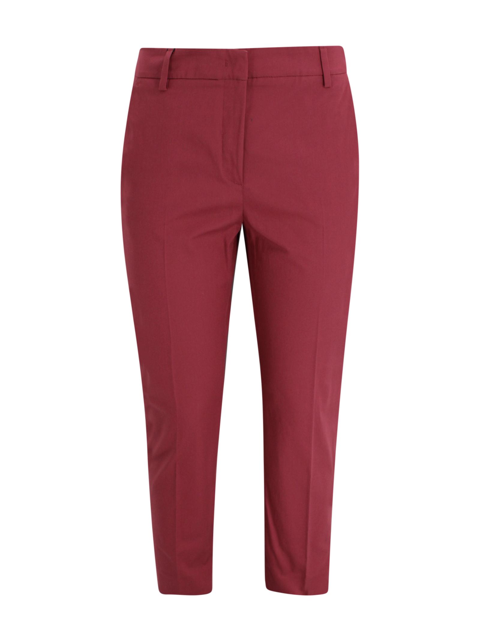 max mara weekend trousers ciliegia cotone - women