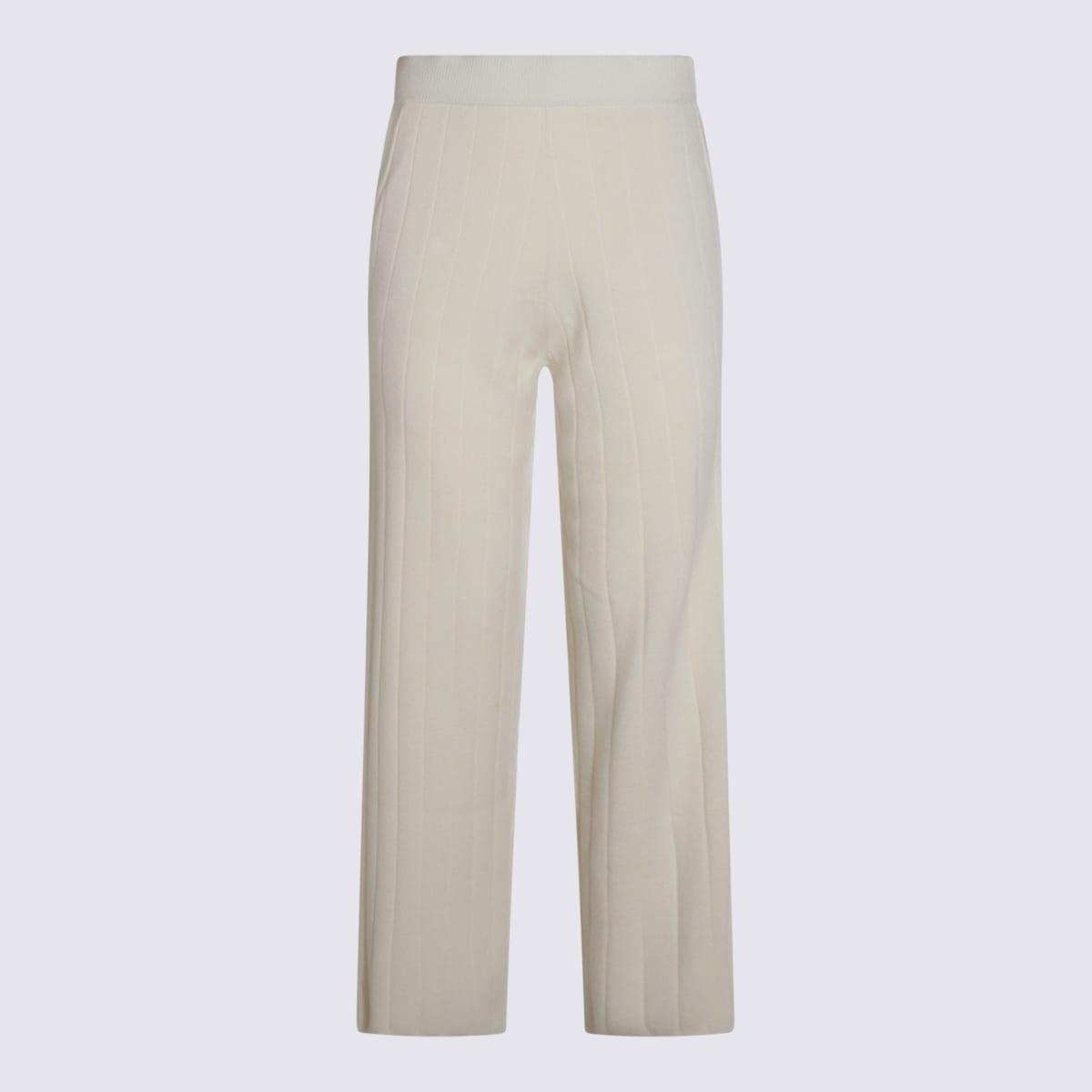 max mara white cashmere jardin pants