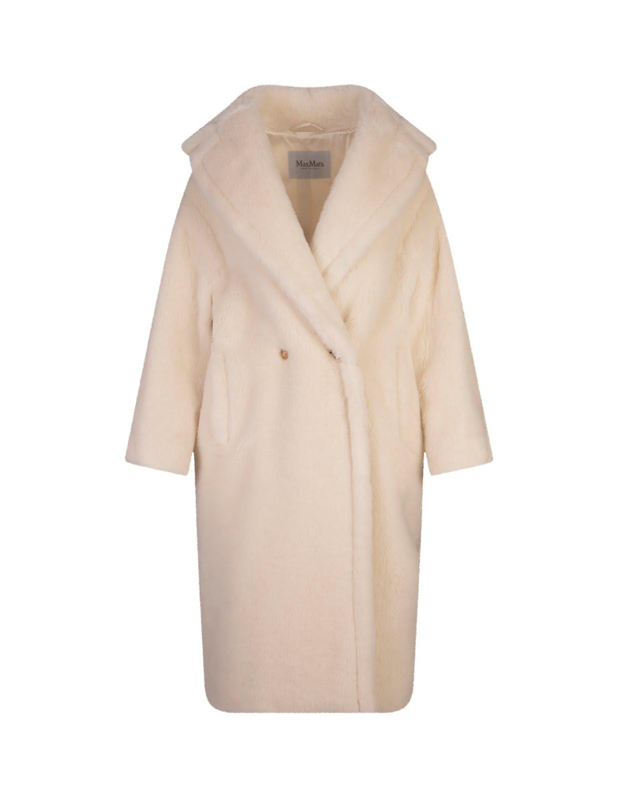max mara white teddy bear coat