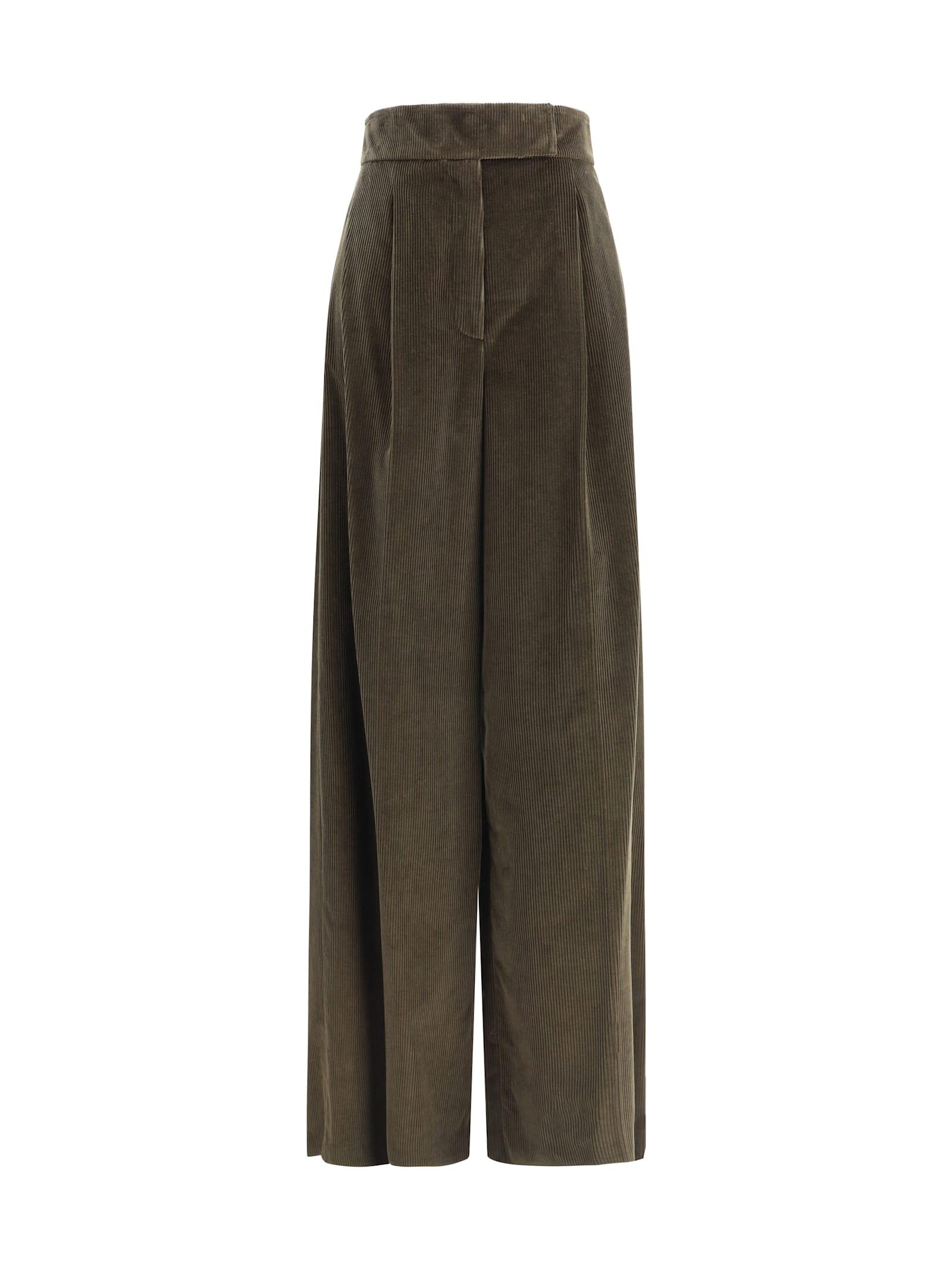 max mara wide-leg velvet pants