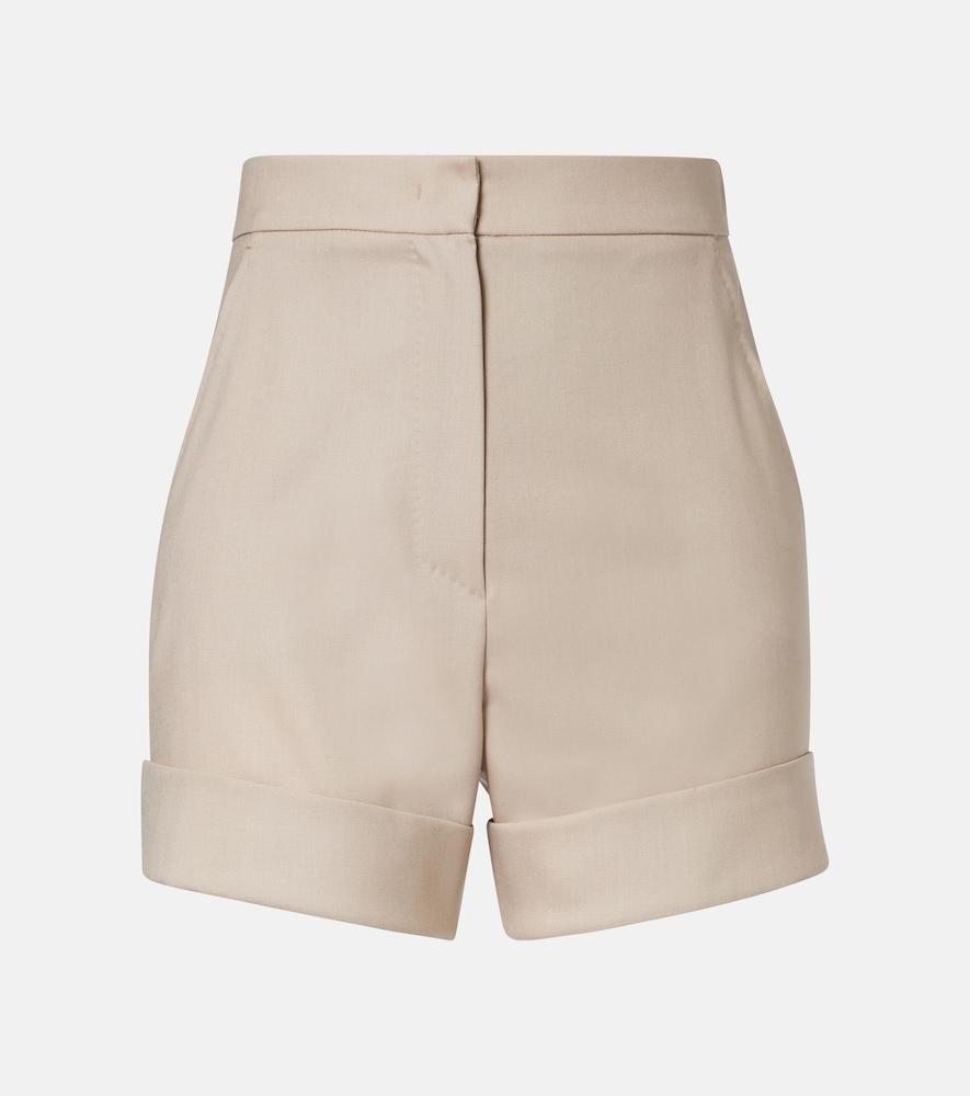 max mara wool, mohair, and silk shorts