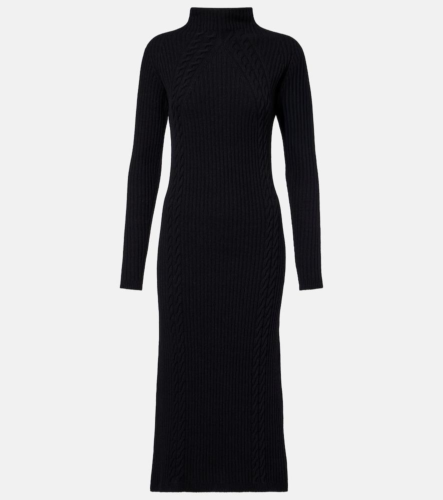 max mara zelanda wool and cashmere midi dress