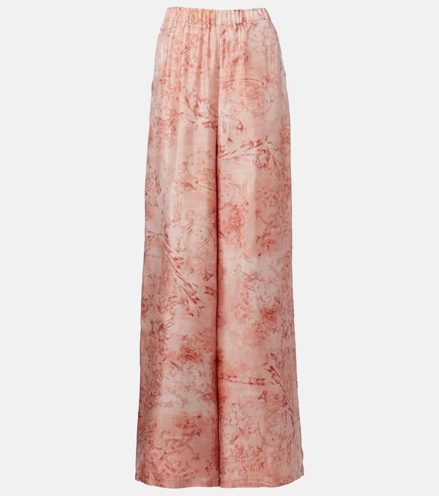 max mara zirlo printed silk twill wide