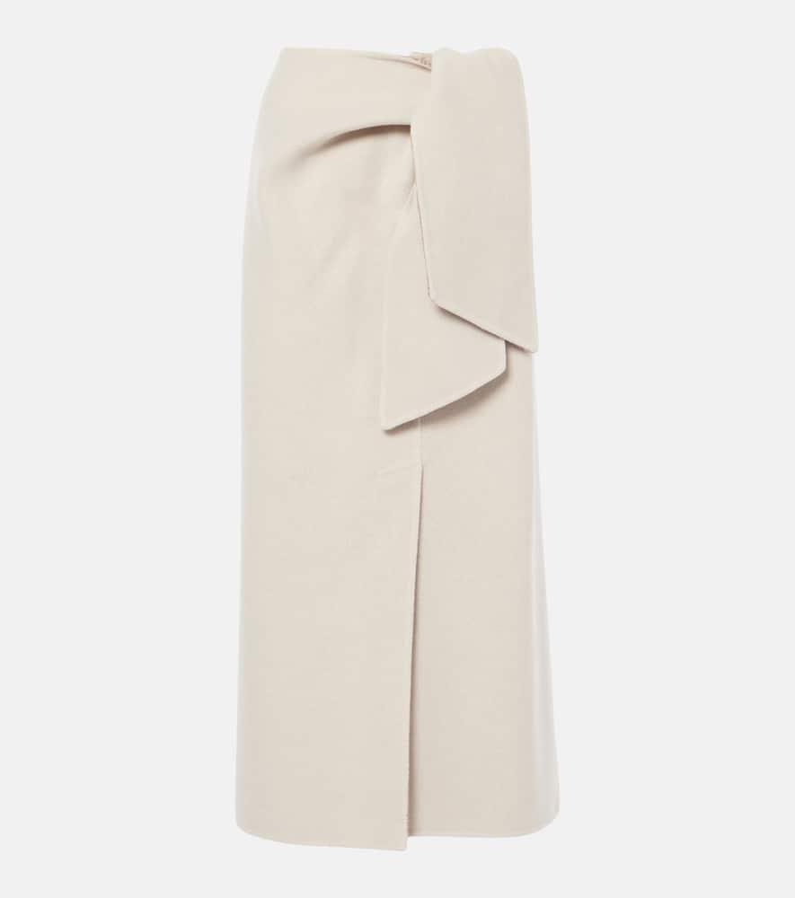 max mara zuppa wool and cashmere wrap skirt