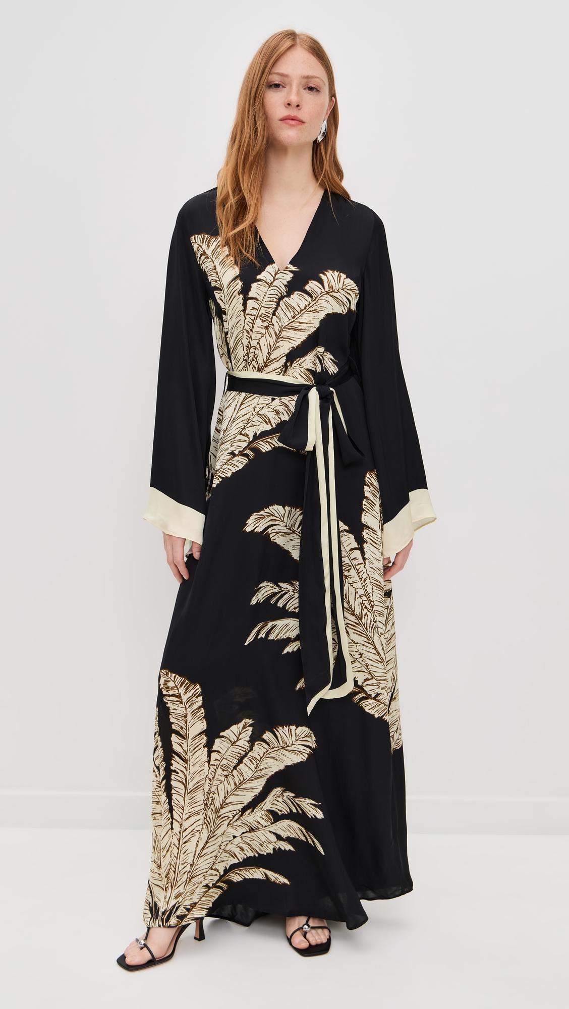 maxi caftan with belt