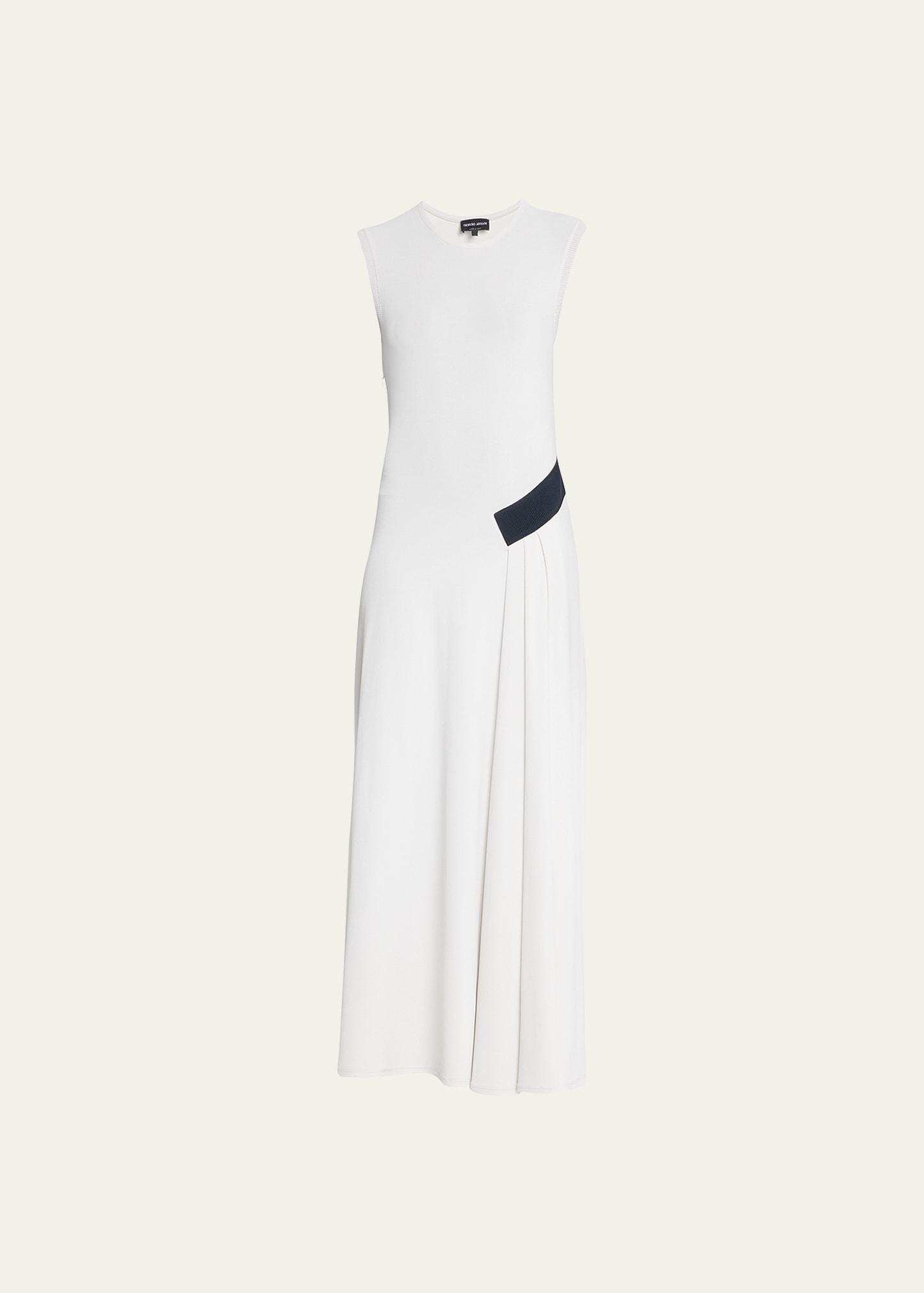 maxi dress w/ colorblock hip detail
