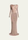 maxi sequined dress