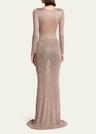 maxi sequined dress