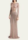 maxi sequined dress