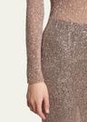maxi sequined dress