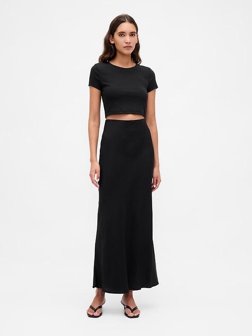 maxi slip skirt