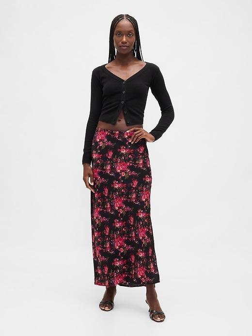 maxi slip skirt