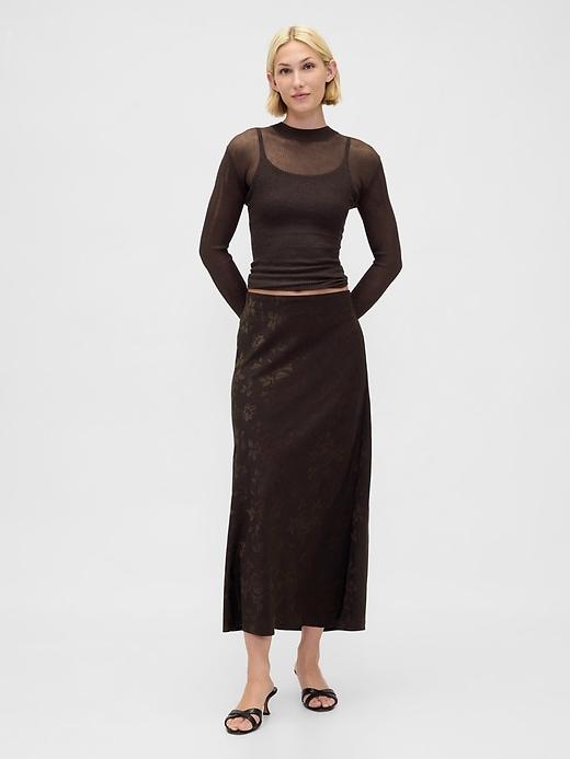 maxi slip skirt