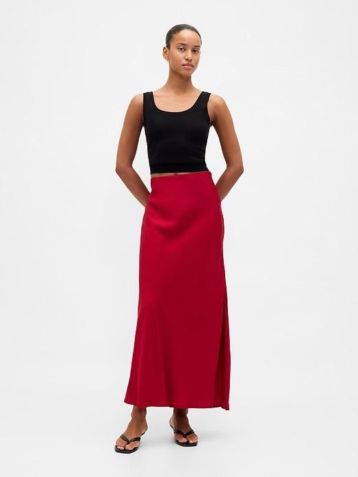 maxi slip skirt