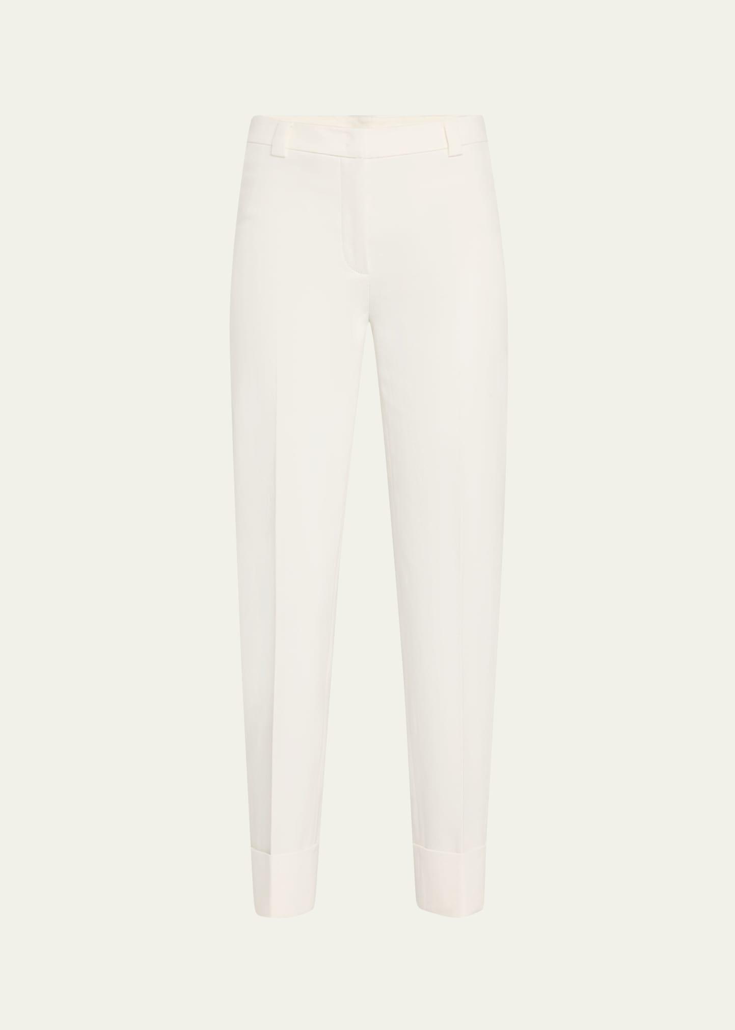maxima cotton denim stretch cropped pants