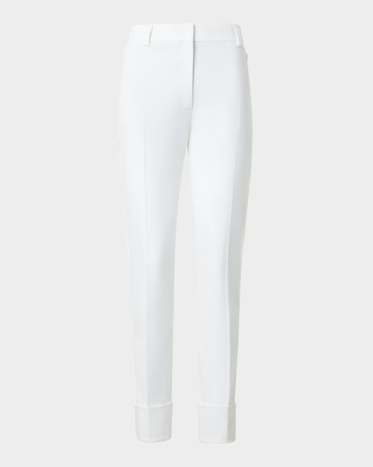 maxima cotton denim stretch cropped pants