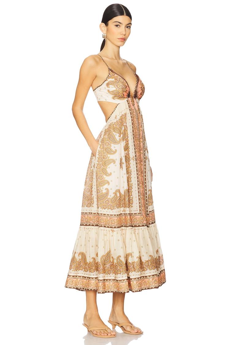 maxine plunge maxi dress