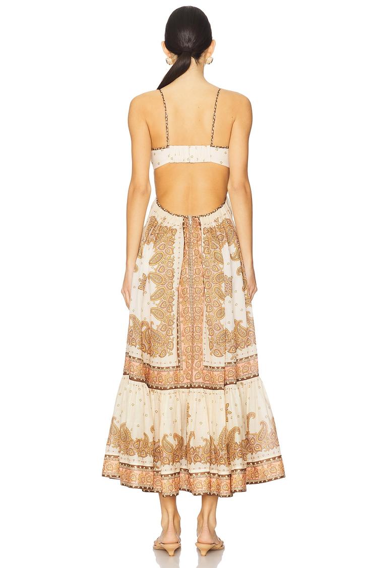 maxine plunge maxi dress