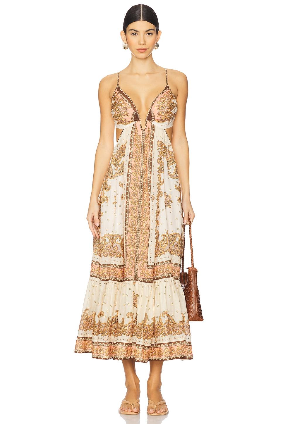 maxine plunge maxi dress