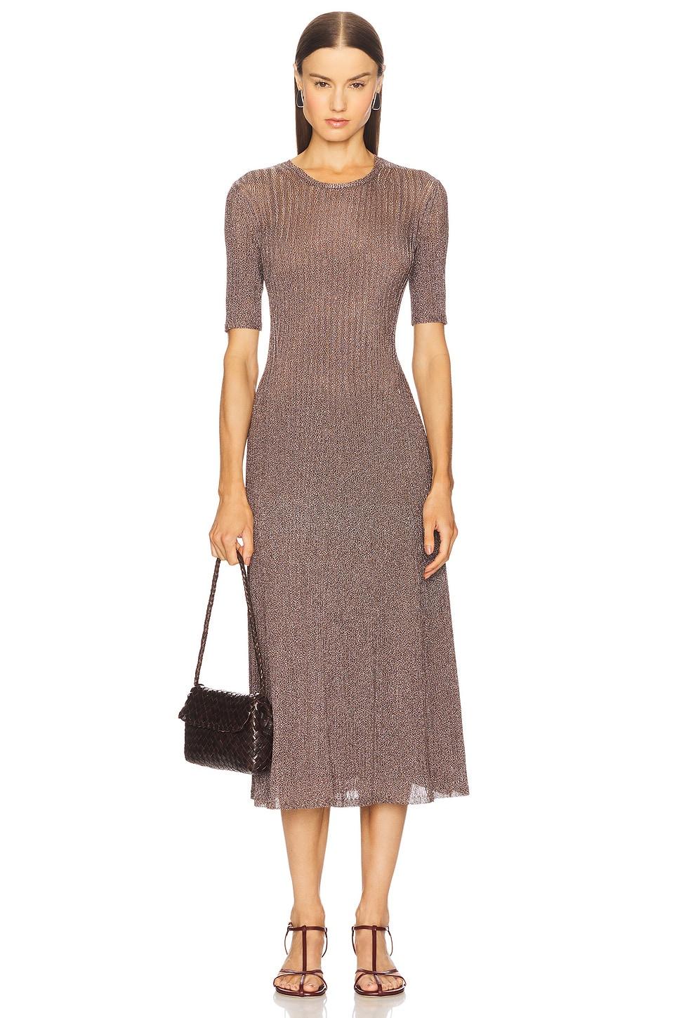 maxine short sleeve knit midi dress
