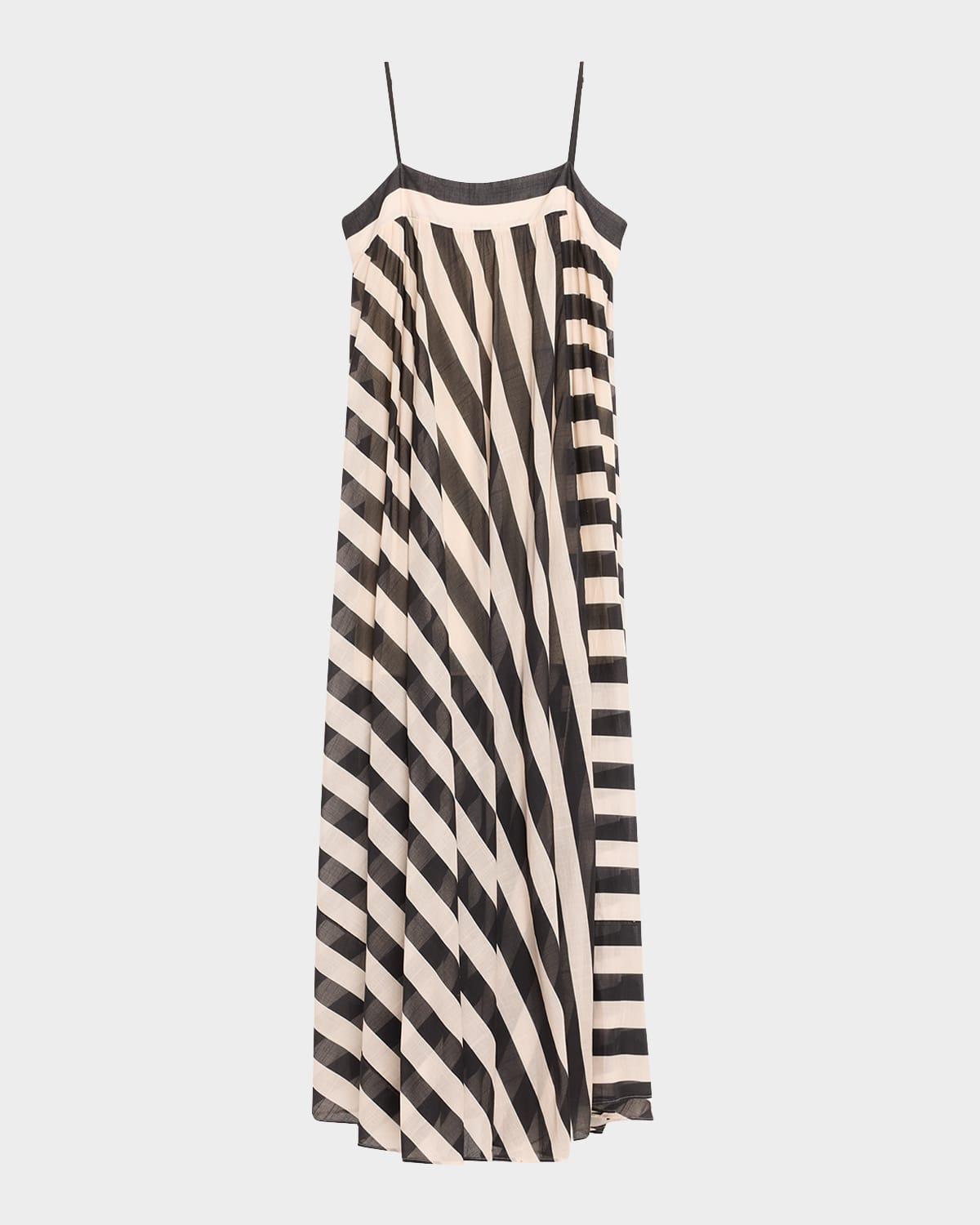 maxine striped maxi dress