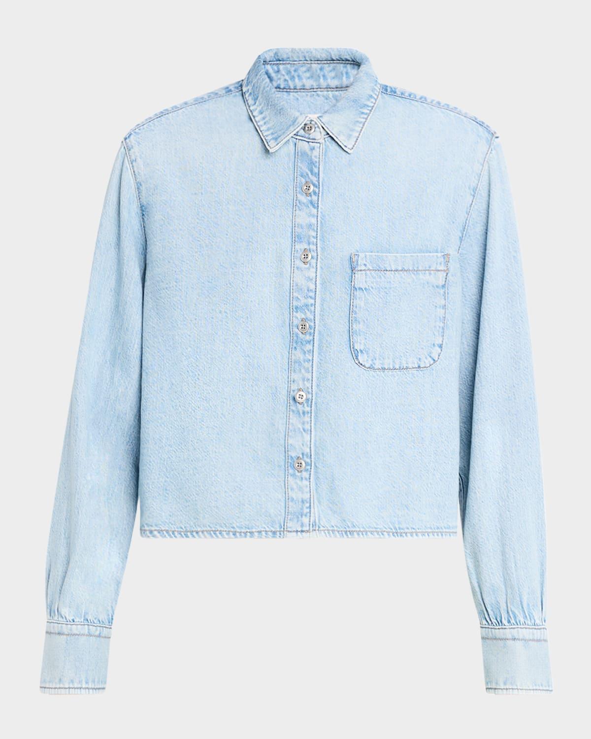 maxine ultra featherweight cropped shirt
