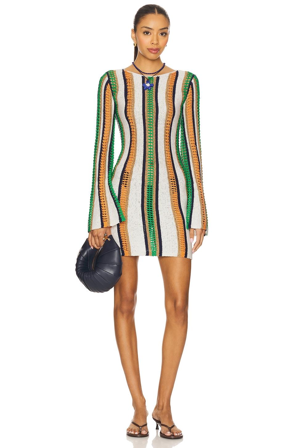 may long sleeve mini dress