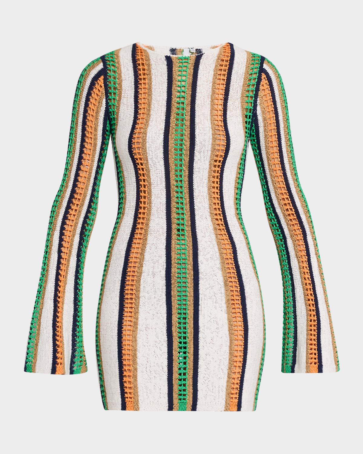 may long-sleeve mini dress